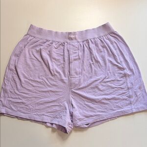 SKIMS Boyfriend Oversized Boxer Shorts Lavender